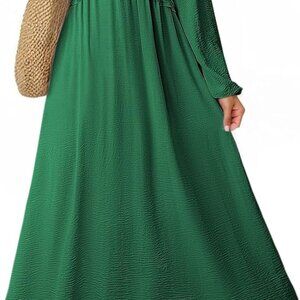 Maxi Dress Casual Long Sleeve Fall Wedding Guest Sundress for Women